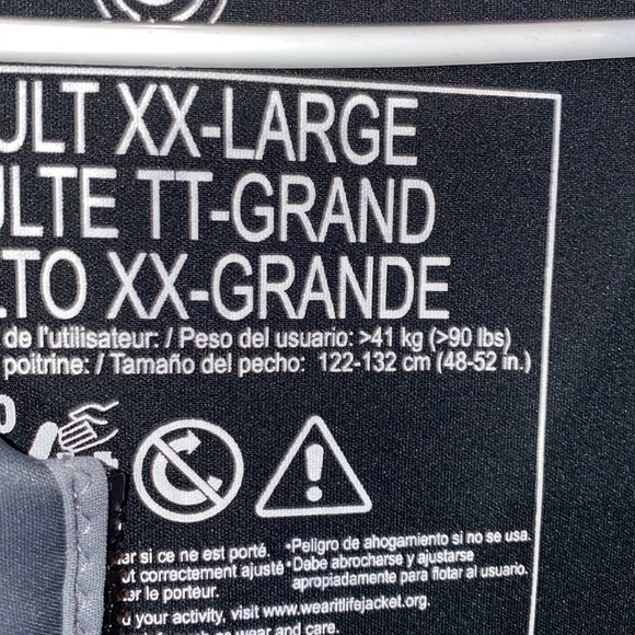 NWT! !Mens Connelly Classic Neo Life Vest Jacket Size 2XL Chest 48”- 52” - Picture 3 of 4